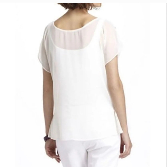 Anthropologie Baraschi Sheer Embroidered Blouse Size Small - Picture 2 of 7